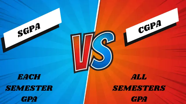 SGPA to CGPA Calculator 2 SGPA vs CGPA