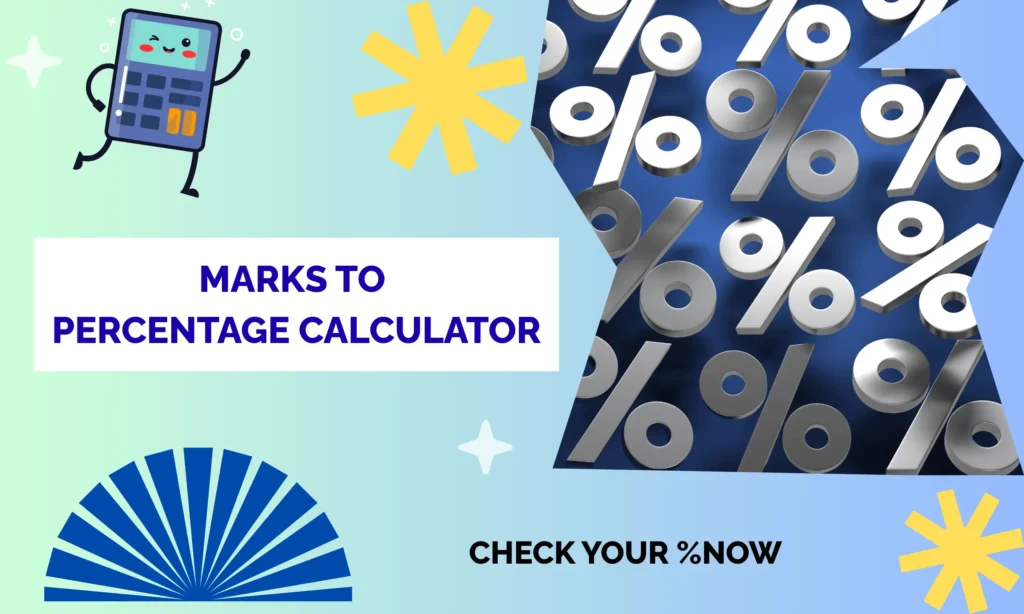 Marks Percentage Calculator 1 Marks to percentage Calculator
