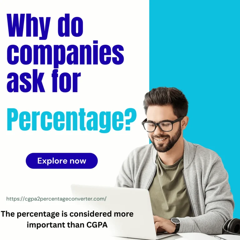 Why Do Companies Ask for a Percentage Instead of CGPA? 5 percentage importance