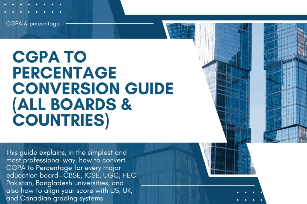CGPA to % conversion guide