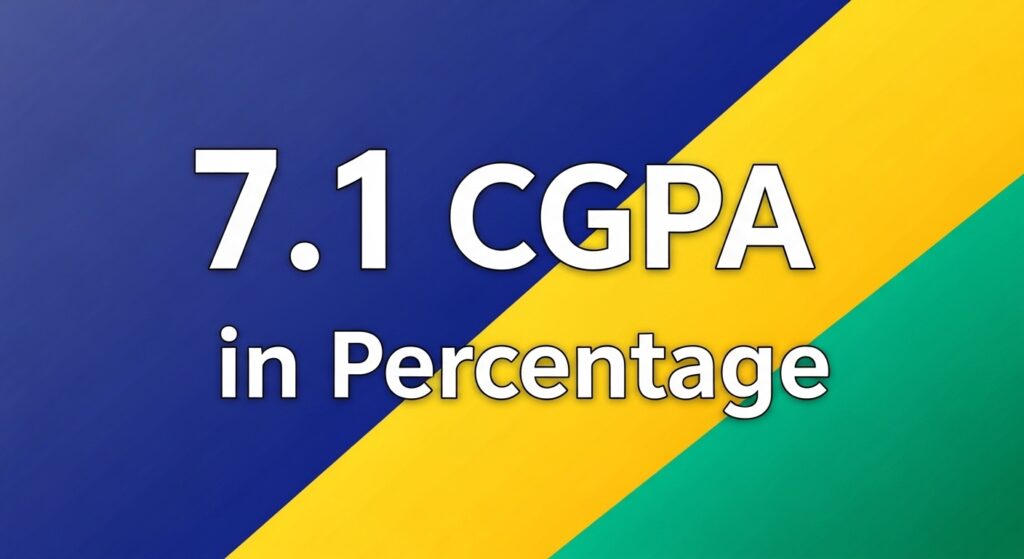7.1 CGPA in percentage