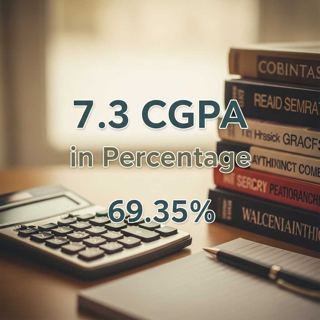 7.3CGPA in percentage